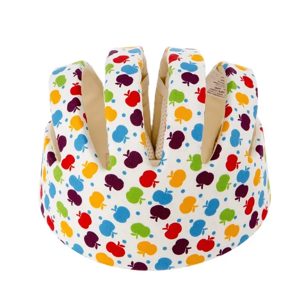 Multicolor_Safety_Apple_Print_Helmet_and_Knee_Pad_Combo