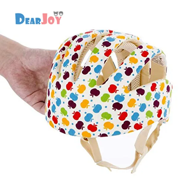 Multicolor_Safety_Apple_Print_Helmet_and_Knee_Pad_Combo
