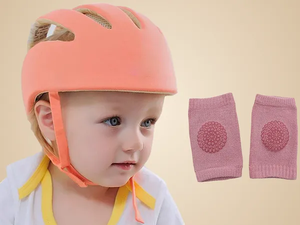 Orange_Baby_Safety_Helmet_&_Kneepads
