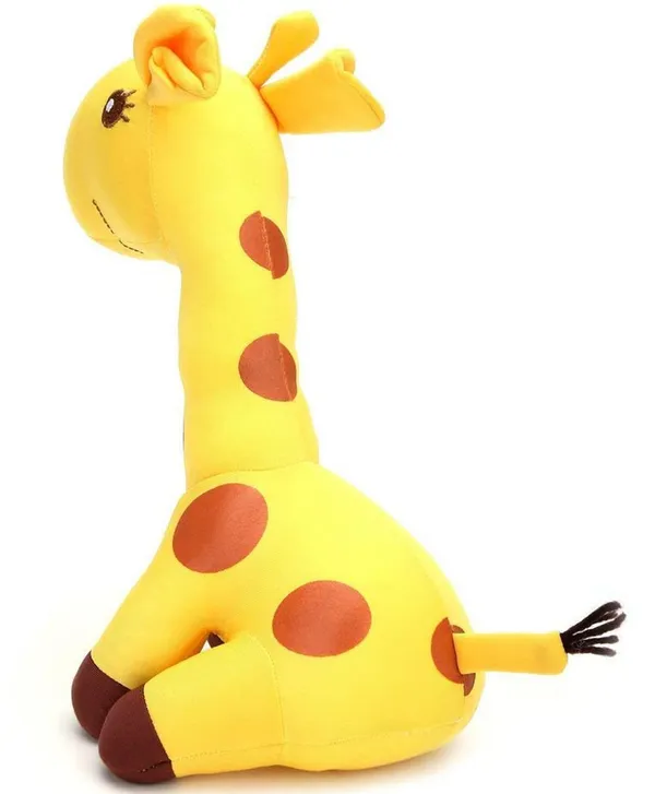 Yellow_Giraffe_Shaped_Soft_Toy_and_Pillow_30cm_for_Kids