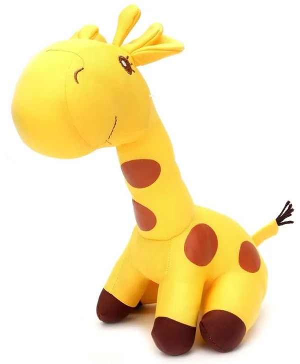 Yellow_Giraffe_Shaped_Soft_Toy_and_Pillow_30cm_for_Kids