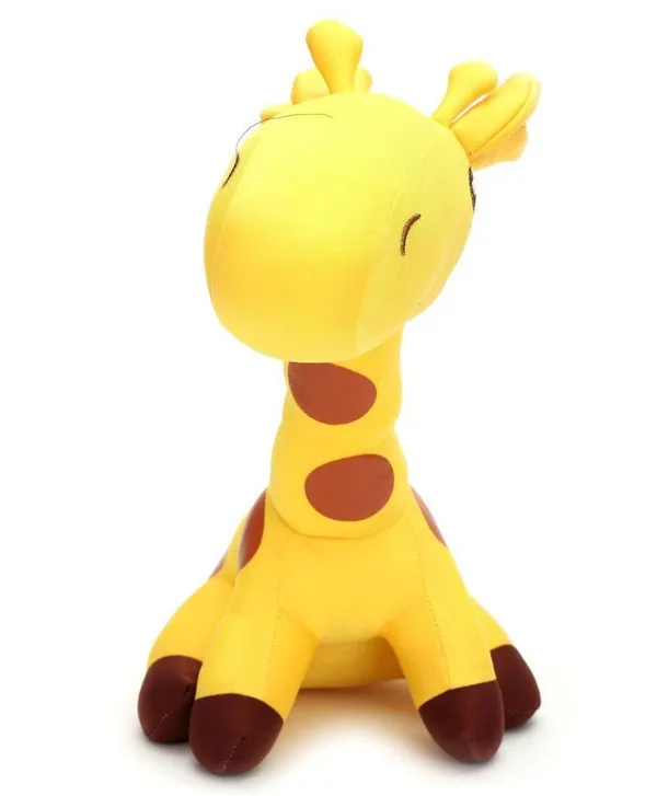 Yellow_Giraffe_Shaped_Soft_Toy_and_Pillow_30cm_for_Kids