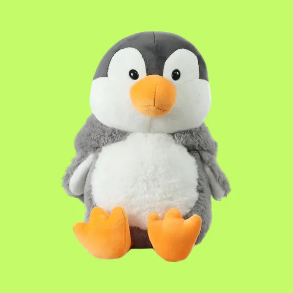 Grey_Penguin_with_Hoodie_Soft_Toy_25cm_for_Kids
