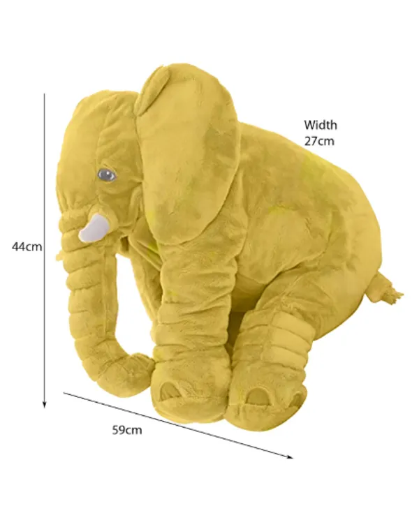 Yellow_Elephant_Shaped_Plush_Soft_Toy_for_Kids