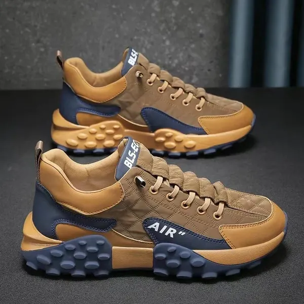 101_TAN_Syntethic_Leather_Sneaker_For_Men