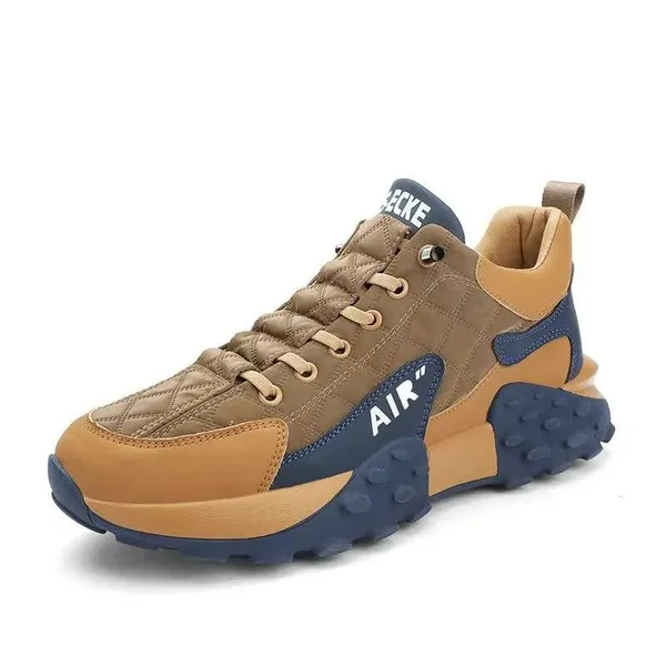 101_TAN_Syntethic_Leather_Sneaker_For_Men