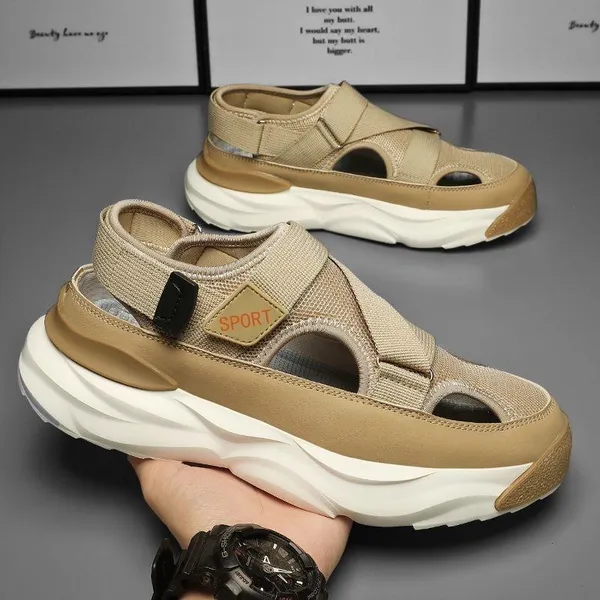 185_Tan_Mesh_Orignal_Sandal