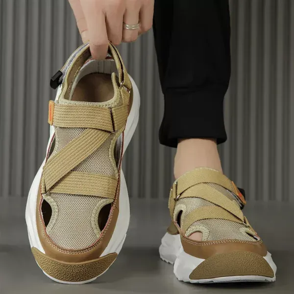 185_Tan_Mesh_Orignal_Sandal