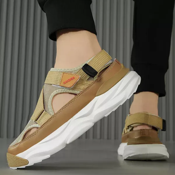 185_Tan_Mesh_Orignal_Sandal