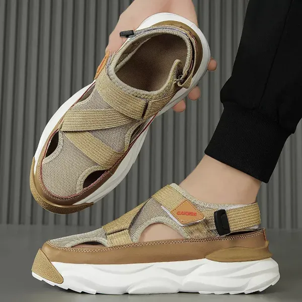 185_Tan_Mesh_Orignal_Sandal