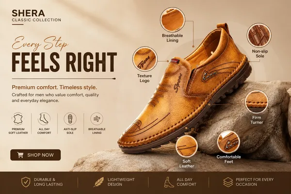 112_Beige_Syntethic_Leather_Casual_Shoes_For_Men