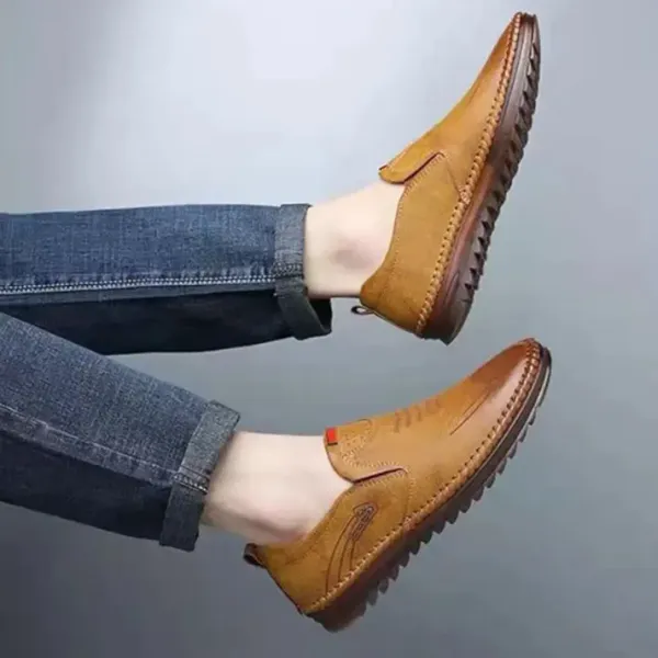 112_Beige_Syntethic_Leather_Casual_Shoes_For_Men