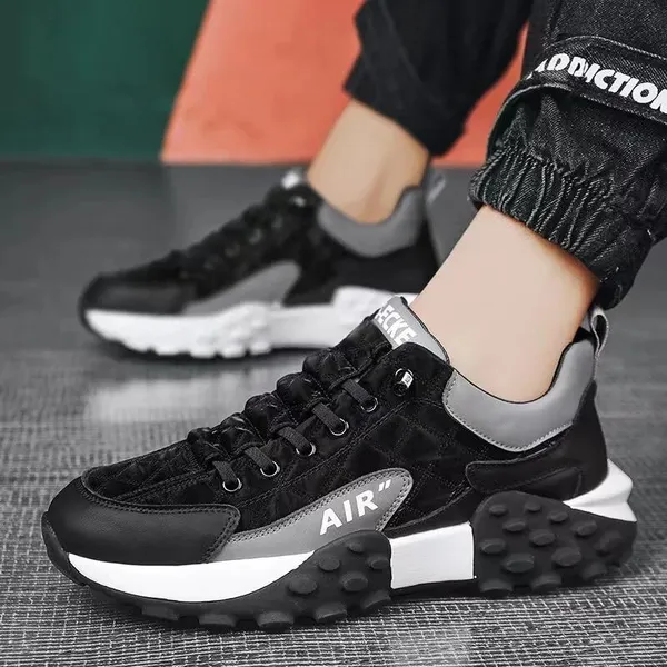 101_Black_Syntethic_Leather_Sneaker_For_Men