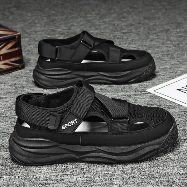 185_Black_Mesh_Orignal_Sandal