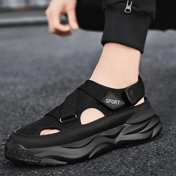 185_Black_Mesh_Orignal_Sandal