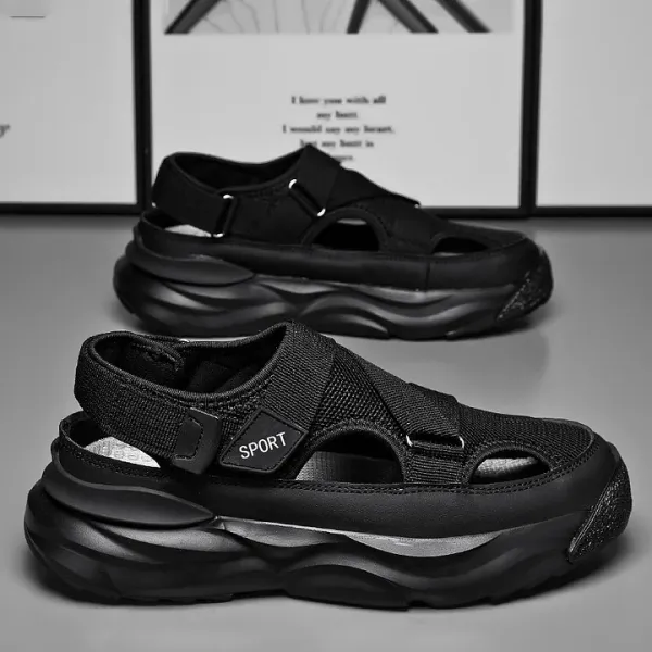 185_Black_Mesh_Orignal_Sandal