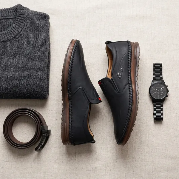 112_Black_Syntethic_Leather_Casual_Shoes_For_Men
