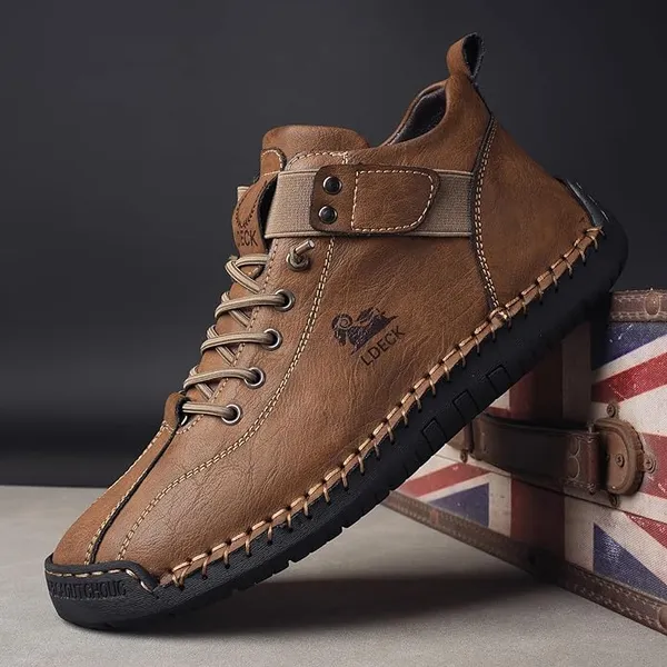 102_Brown_Syntethic_Leather_Boot_For_Men