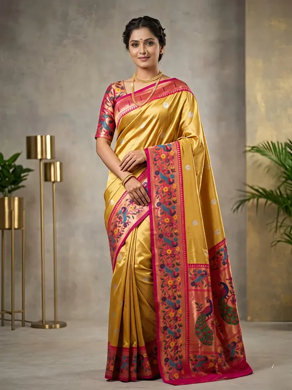 Yellow_tissue_silk_Premium_Digital_Print_For_Women
