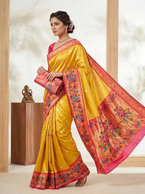 Yellow_tissue_silk_Premium_Digital_Print_For_Women