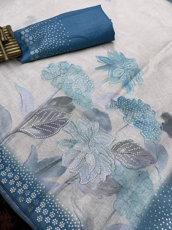 Light_Blue_Taspa_Silk_Premium_Digital_Print_Saree_For_Women