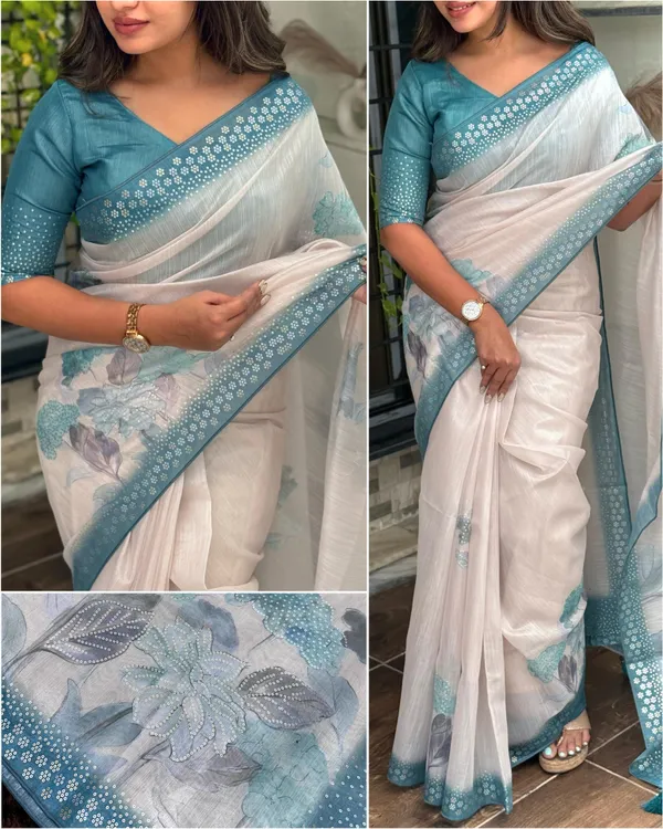 Light_Blue_Taspa_Silk_Premium_Digital_Print_Saree_For_Women