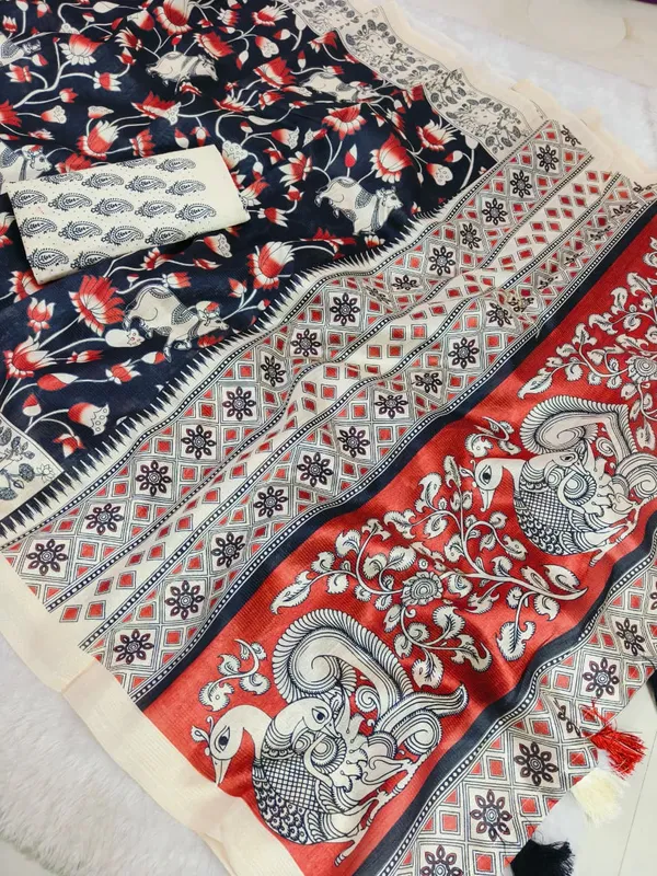 Marron_ikkat_siIK_Premium_Digital_Print_For_Women