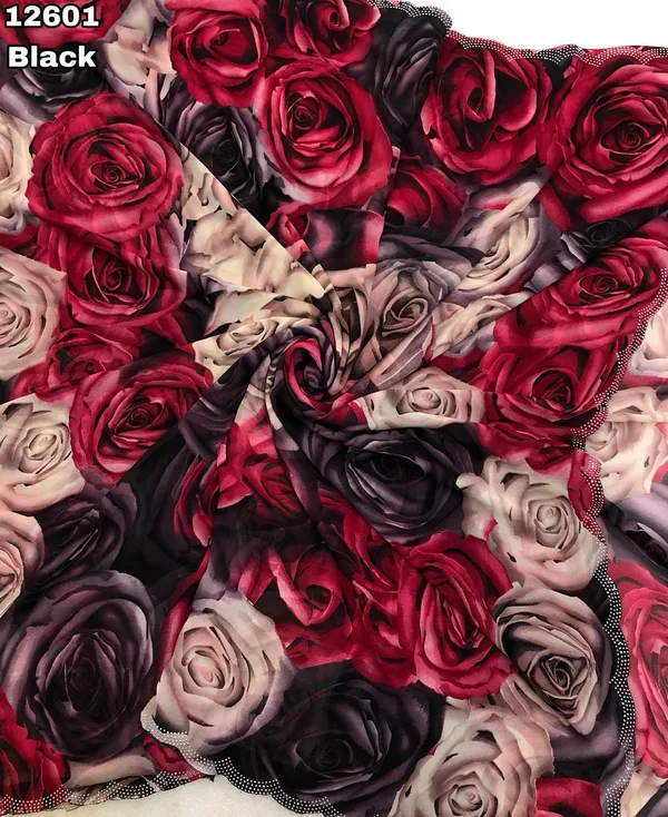 Red_georgette_Premium_Flora_Digital_Print_For_Women