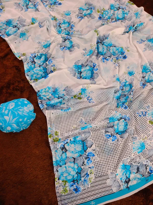 Sky_Blue_Georgette_Premium_Digital_Print_Saree_For_Women