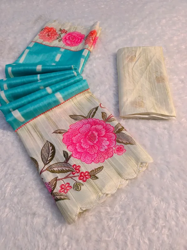 Light_Blue_Linen_Premium_Digital_Print_For_Women