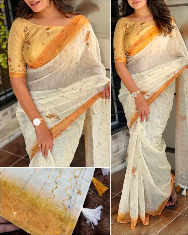 Yellow_Saree_-Gadhwal_Linen_Cotton_Premium_Digital_Print_Saree_For_Women