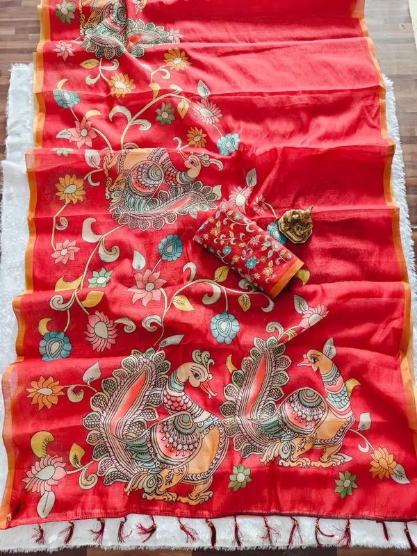 Red_Linen_Premium_Digital_Print_For_Women