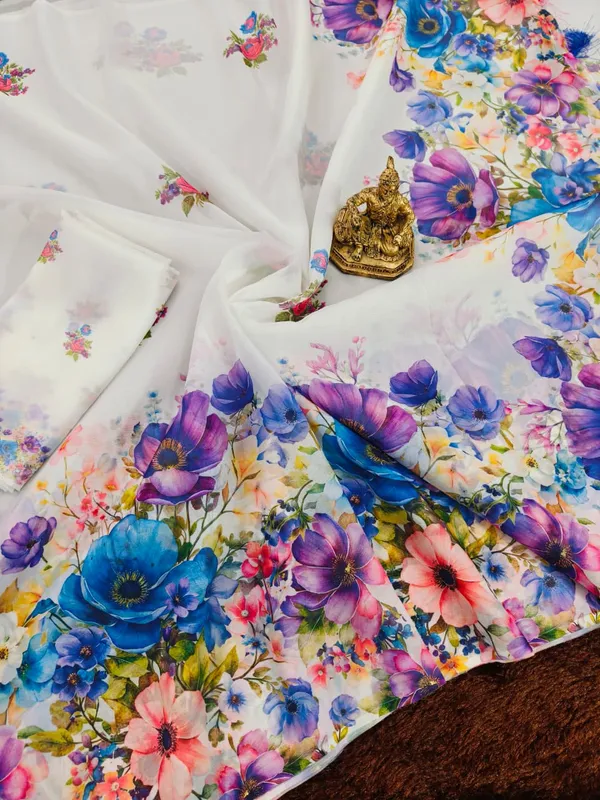 Purple_organza_saree_Premium_Flora_Digital_Print_For_Women