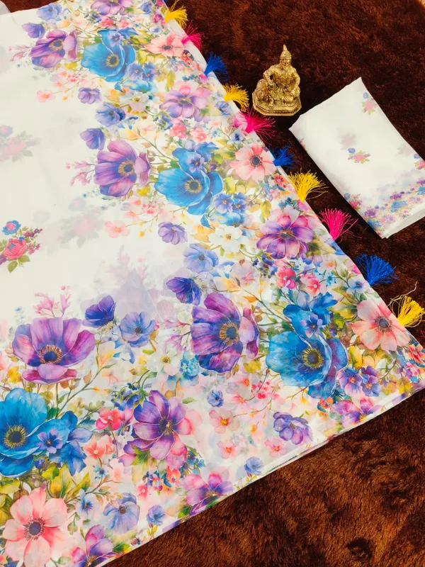 Purple_organza_saree_Premium_Flora_Digital_Print_For_Women