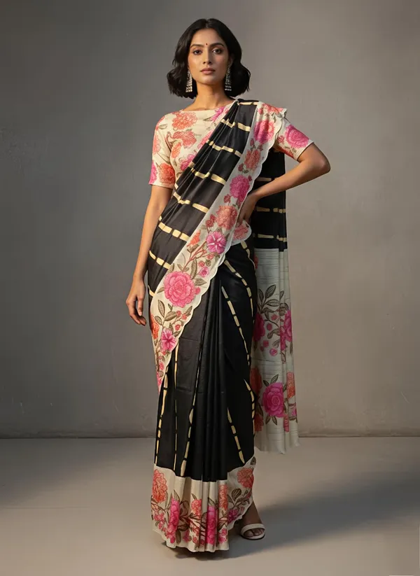 Black_Linen_Premium_Digital_Print_For_Women