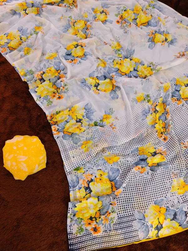 Yellow_georgette_Premium_Digital_Print_For_Women