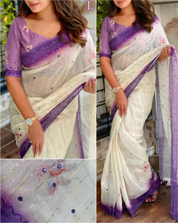 Violet_Saree_-Gadhwal_Linen_Cotton_Premium_Digital_Print_Saree_For_Women