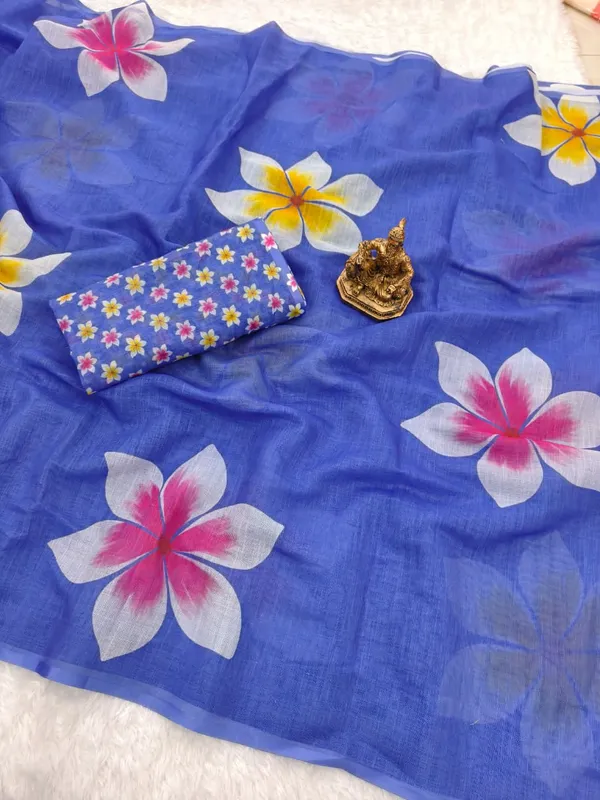 Blue_Linen_Premium_Digital_Print_For_Women