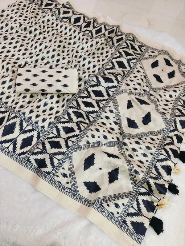 Gray_ikkat_siIK_Premium_Digital_Print_For_Women