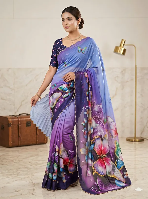 Drak_Yellow_georgette_Premium_Digital_Print_For_Women
