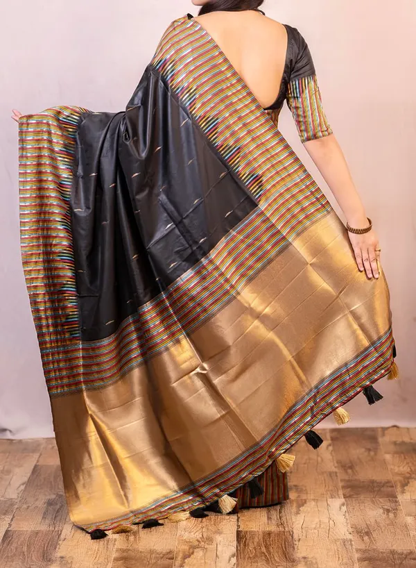 Black_Soft_Silk_Premium_Digital_Print_Saree_For_Women