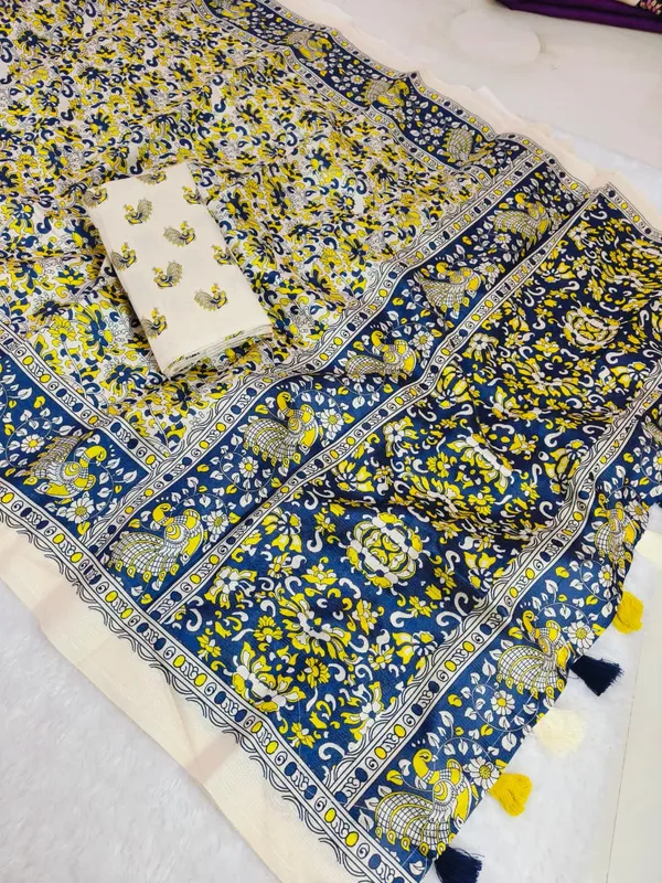 Light_Blue_ikkat_siIK_Premium_Digital_Print_For_Women