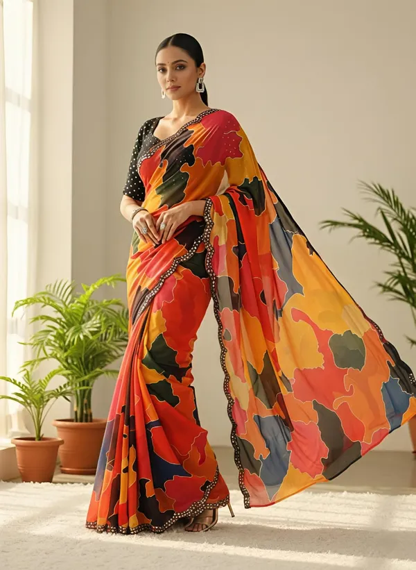 Multi_Colour_georgette_Premium_Digital_Print_For_Women