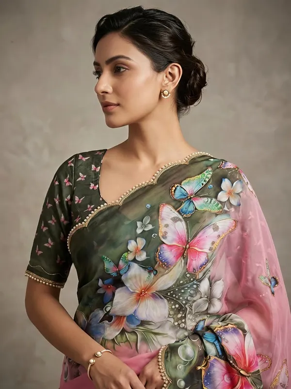 Blue_georgette_Premium_Digital_Print_For_Women