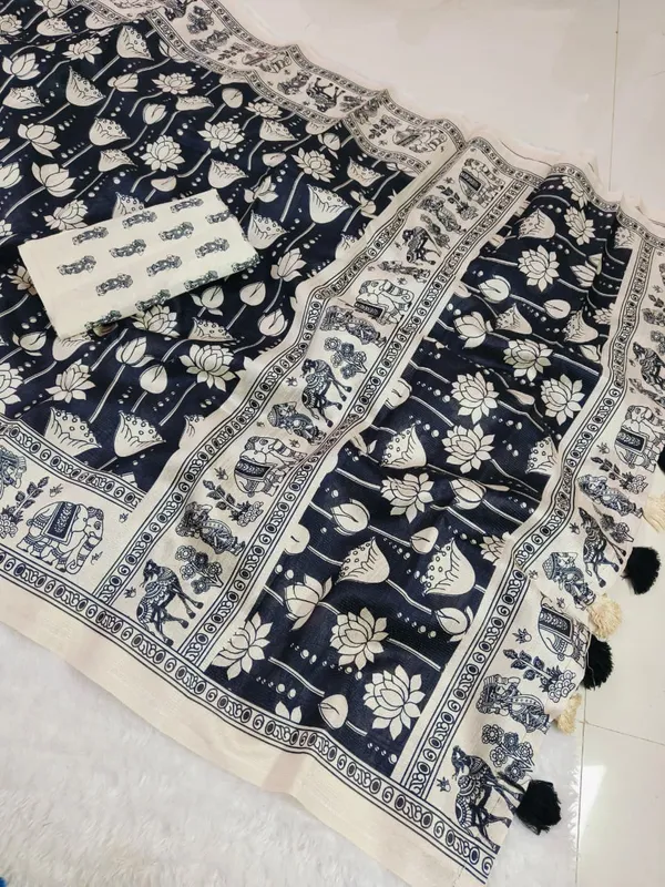 Black_ikkat_siIK_Premium_Digital_Print_For_Women
