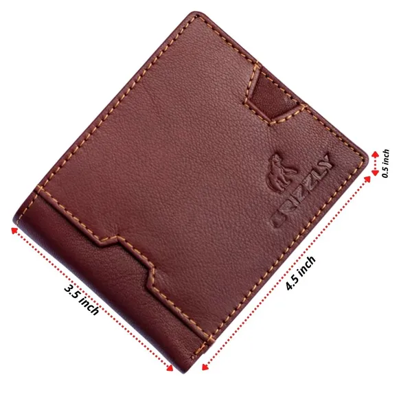 Maroon_Trendy_Genuine_Leather_Canvas_Wallet_For_Men