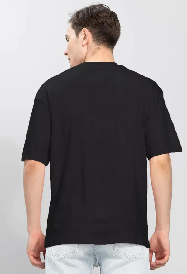 BEING_WANTED_Solid_Men_Round_Neck_Black_T-Shirt