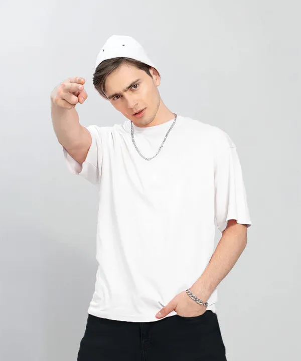 BEING_WANTED_Solid_Men_Round_Neck_White_T-Shirt