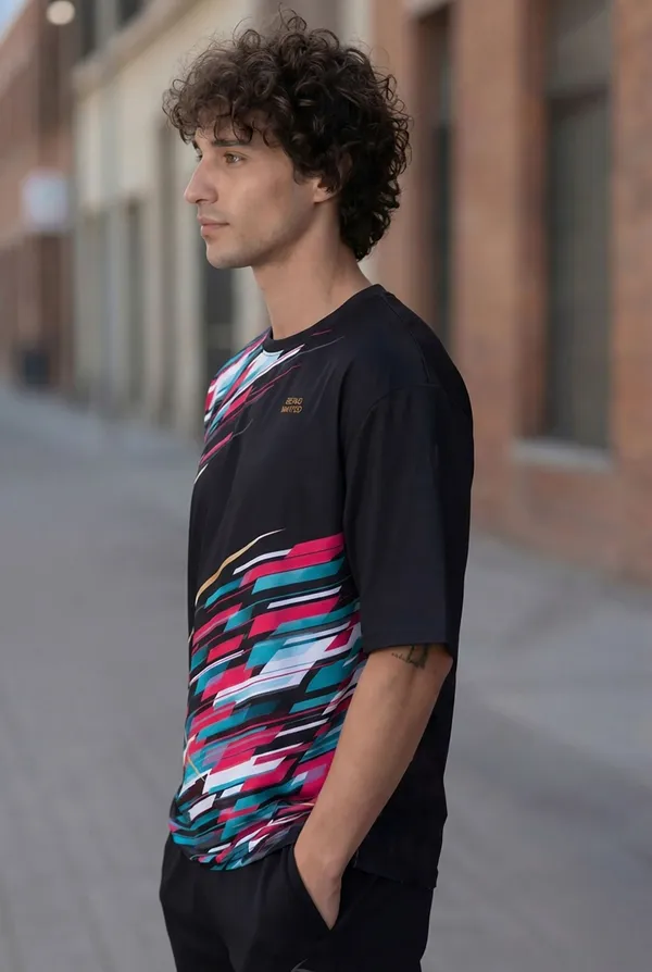 BEING_WANTED_Tie_&_Dye_Men_Round_Neck_Multicolor_T-Shirt