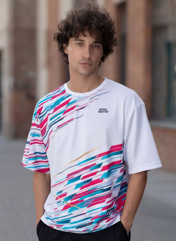 BEING_WANTED_Tie_&_Dye_Men_Round_Neck_Multicolor_T-Shirt